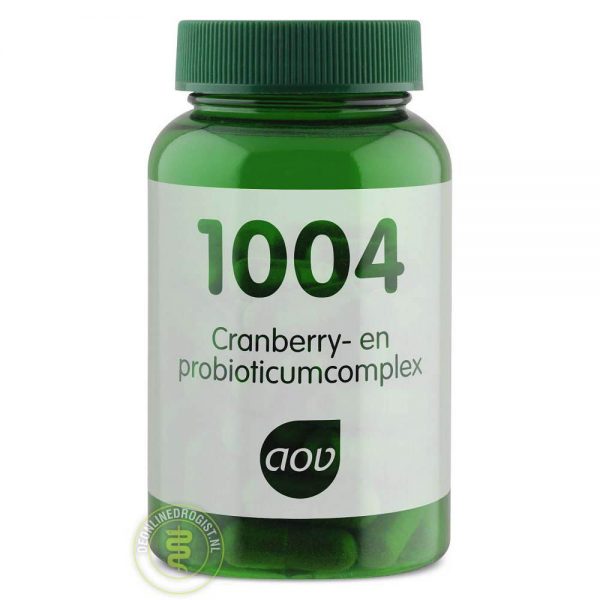 AOV 1004 Cranberry-en Probioticumcomplex Capsules 60st