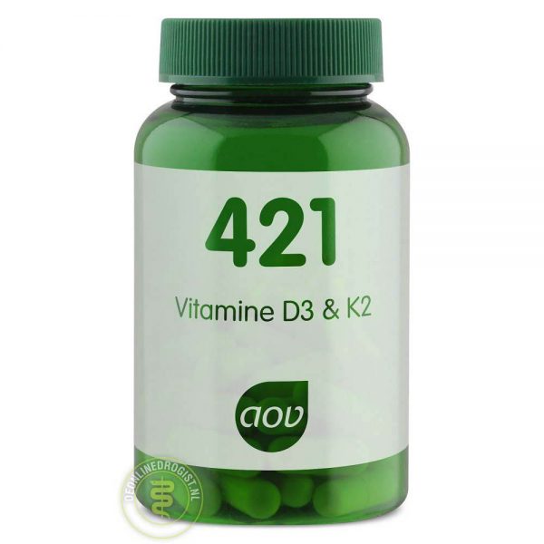 AOV 421 Vitamine D3 & K2 Capsules 60st