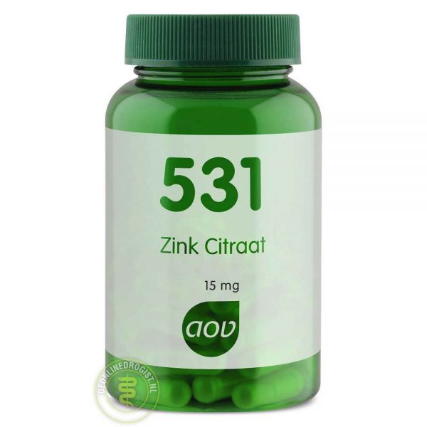 AOV 531 Zink Citraat 15mg Capsules 60st