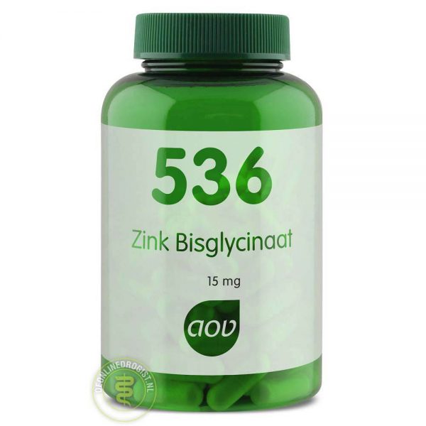 AOV 536 Zink Bisglycinaat 15mg Capsules 120st