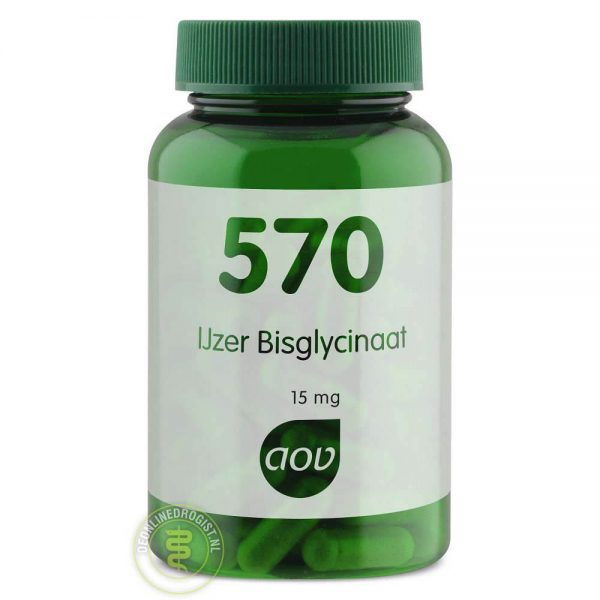 AOV 570 IJzer Bisglycinaat 15mg Vegacaps 90st