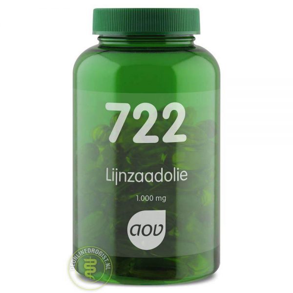 AOV 722 Lijnzaadolie 1000mg Capsules 90st