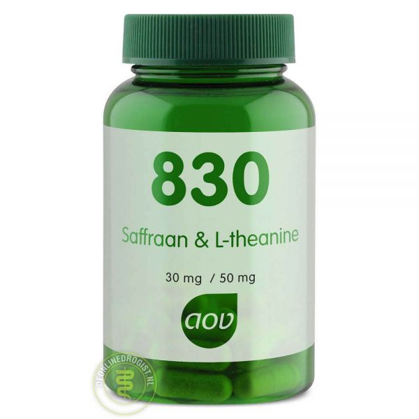 AOV 830 Saffraan & L-Theanine Capsules 30st