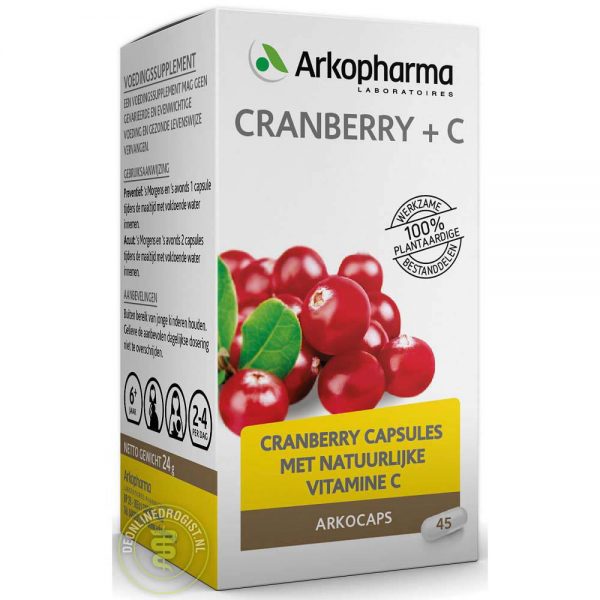 Arkocaps Cranberry + C Capsules 45st