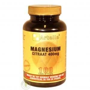 Artelle Magnesium Citraat 400mg Tabletten 100st