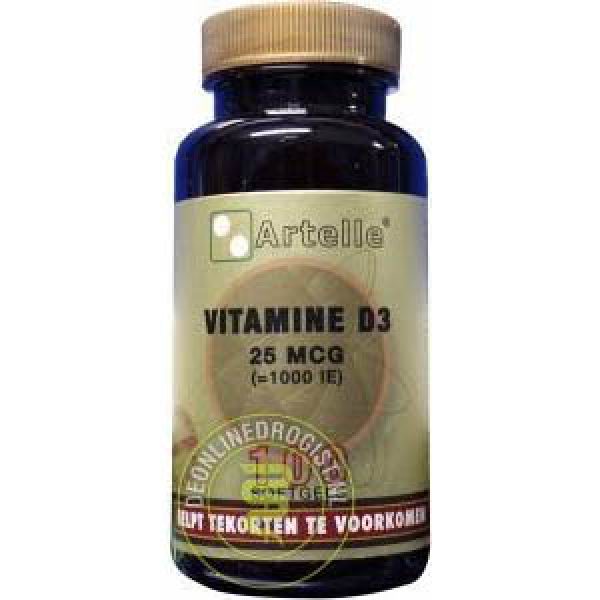 Artelle Vitamine D3 25mcg 100st