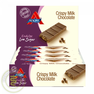 Atkins Endulge Reep Crispy Milk Chocolate Grootverpakking (15x30gr)