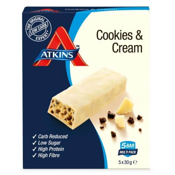 Atkins Reep Cookies & Cream Grootverpakking (4x150gr)