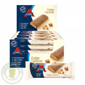 Atkins Reep Fudge Caramel Grootverpakking (16x60gr)