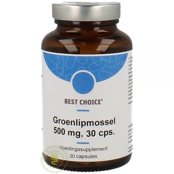 Best Choice Groenlipmossel 500mg Capsules