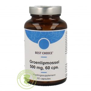 Best Choice Groenlipmossel 500mg Capsules 60st