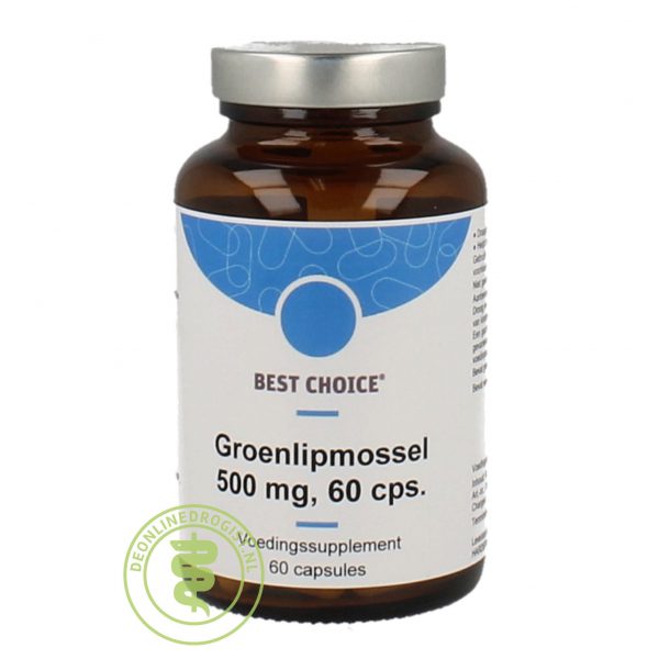 Best Choice Groenlipmossel 500mg Capsules 60st