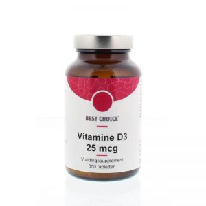 Best Choice Vitamine D3 25mcg Tabletten 360st