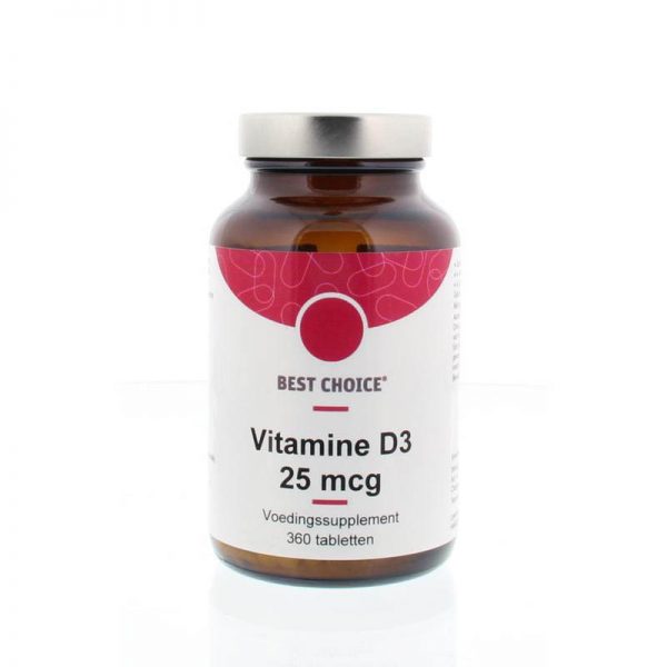 Best Choice Vitamine D3 25mcg Tabletten 360st