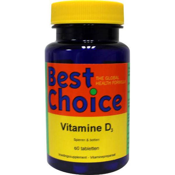 Best Choice Vitamine D3 25mcg Tabletten 60 st