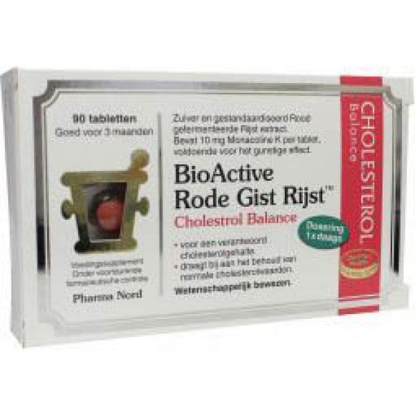 Bio Active Rode Gist Rijst Tabletten 90st