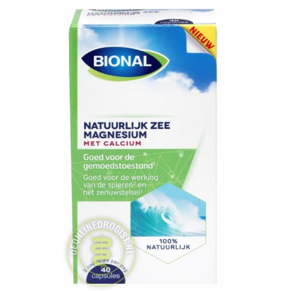 Bional Natuurlijke Zee Magnesium Met Calcium Capsules