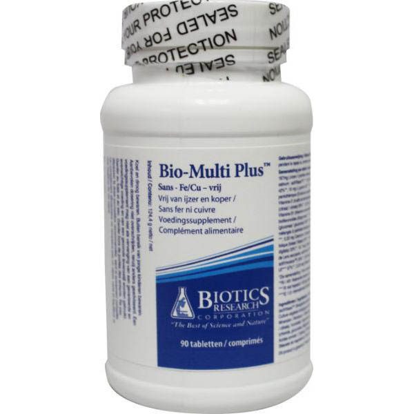 Biotics Bio-Multi Plus FE/CU Vrij Tabletten 90 st