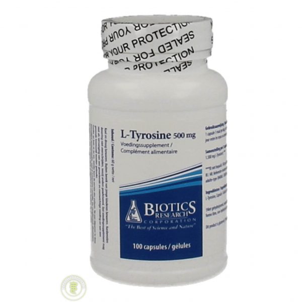 Biotics L-Tyrosine 500mg Capsules