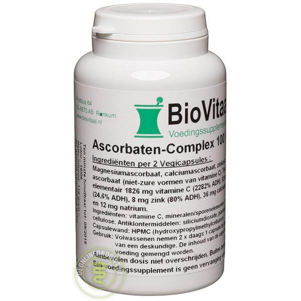 Biovitaal Ascorbaten Complex Capsules 100st