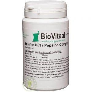 Biovitaal Betaine-HCL / Pepsine-Complex Tabletten