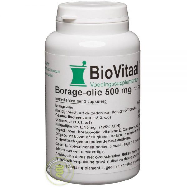 Biovitaal Borage-olie 500mg Capsules