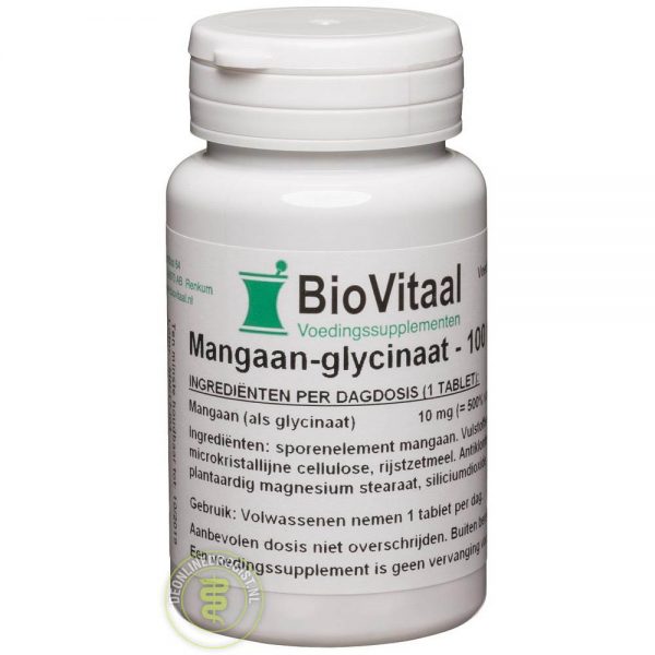 Biovitaal Mangaan Glycinaat Tabletten 100st