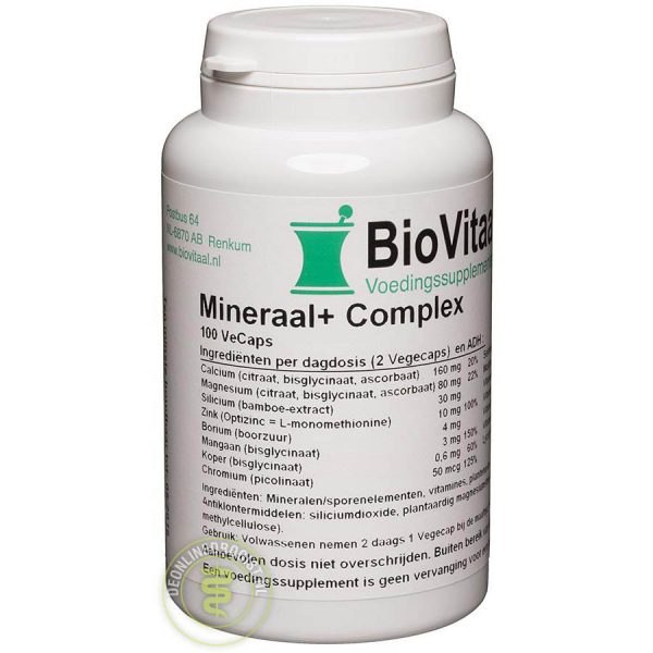 Biovitaal Mineraal+ Complex Capsules 100st