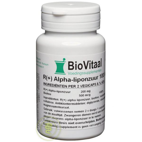 Biovitaal R+ Alfa-Liponzuur Capsules 100st