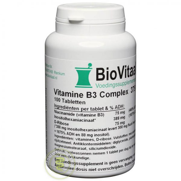 Biovitaal Vitamine B3 Complex 500mg Tabletten