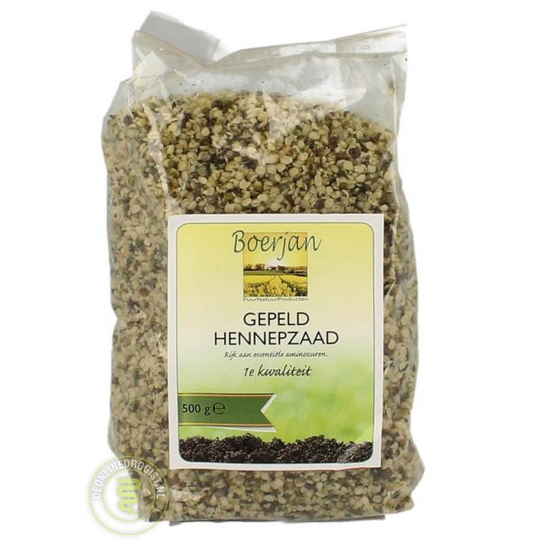 Boerjan Hennepzaad Gepeld 500gr