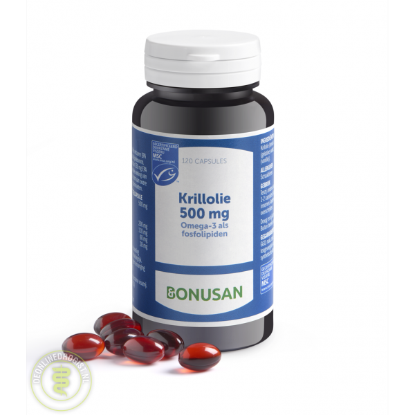 Bonusan Krillolie 500mg Capsules 120st