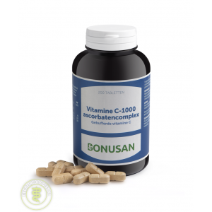 Bonusan Vitamine C1000 Ascorbatencomplex Tabletten 200st