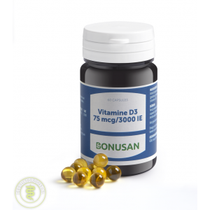 Bonusan Vitamine D3 75mcg 3000IE Capsules