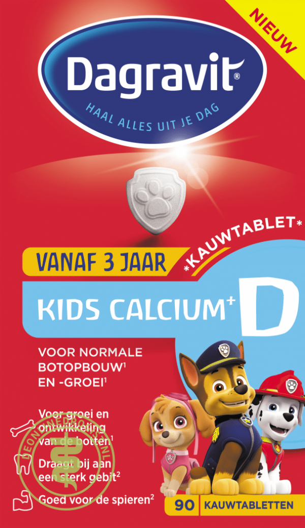 Dagravit Kids Calcium+D Kauwtabletten