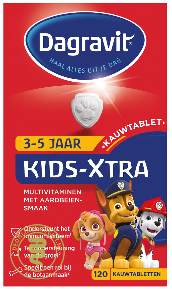 Dagravit Kids Xtra 2-5 Kauwtabletten 120st