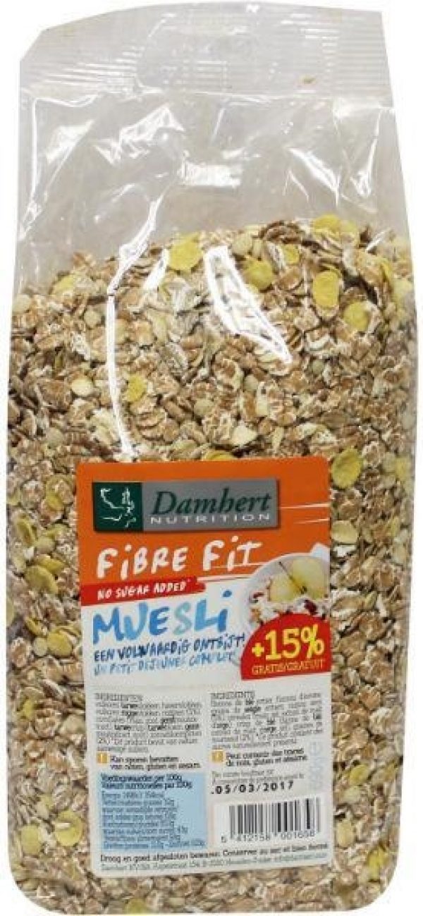 Damhert Muesli Fibre Fit Suikervrij