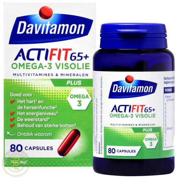 Davitamon Actifit 65 Plus Omega-3 Visolie Capsules