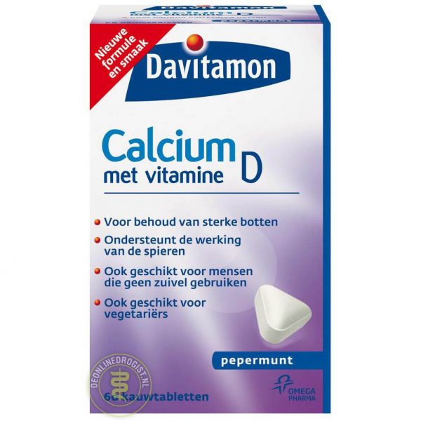 Davitamon Calcium Met Vitamine D Kauwtabletten