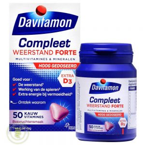 Davitamon Compleet Weerstand Forte Kauwtabletten 50st