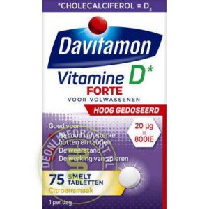 Davitamon D3 Forte Smelttabletten 75st