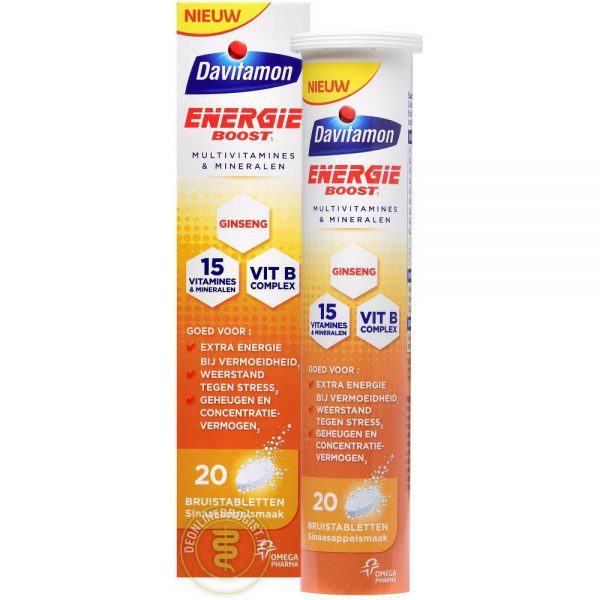 Davitamon Energie Boost Ginseng Bruistabletten 20st