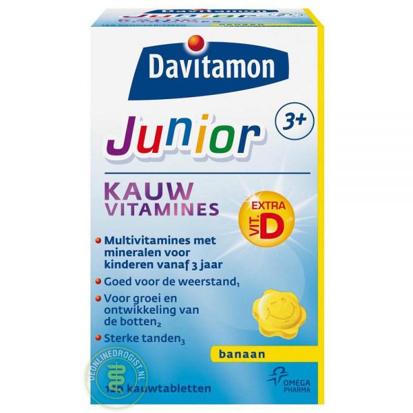 Davitamon Junior 3+ KauwVitamines Banaan 120st