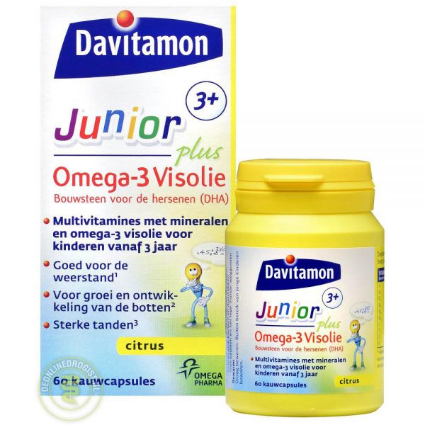 Davitamon Junior 3+ Omega Visolie Kauwcapsules