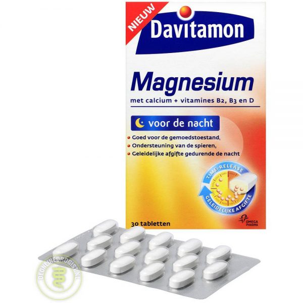 Davitamon Magnesium Voor De Nacht Tabletten 30st