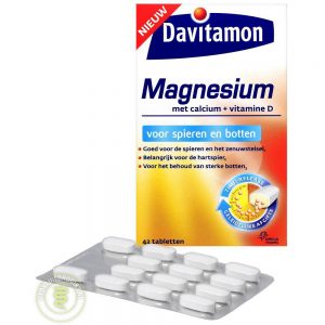 Davitamon Magnesium Voor Spieren En Botten Tabletten 42st