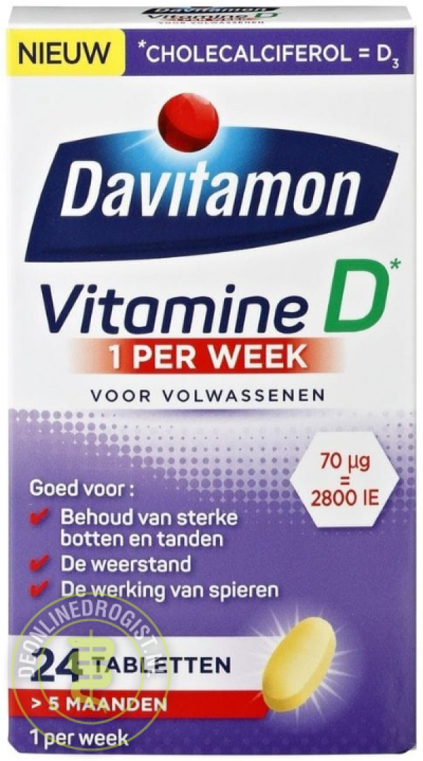 Davitamon Vitamine D 1 Per Week Tabletten