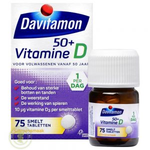 Davitamon Vitamine D 50 Plus Smelttablet 75st