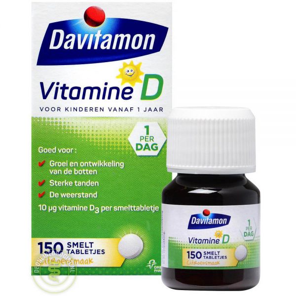 Davitamon Vitamine D Kind Smelttabletten 150st