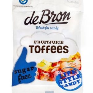 De Bron Fruitjuice Toffees Suikervrij